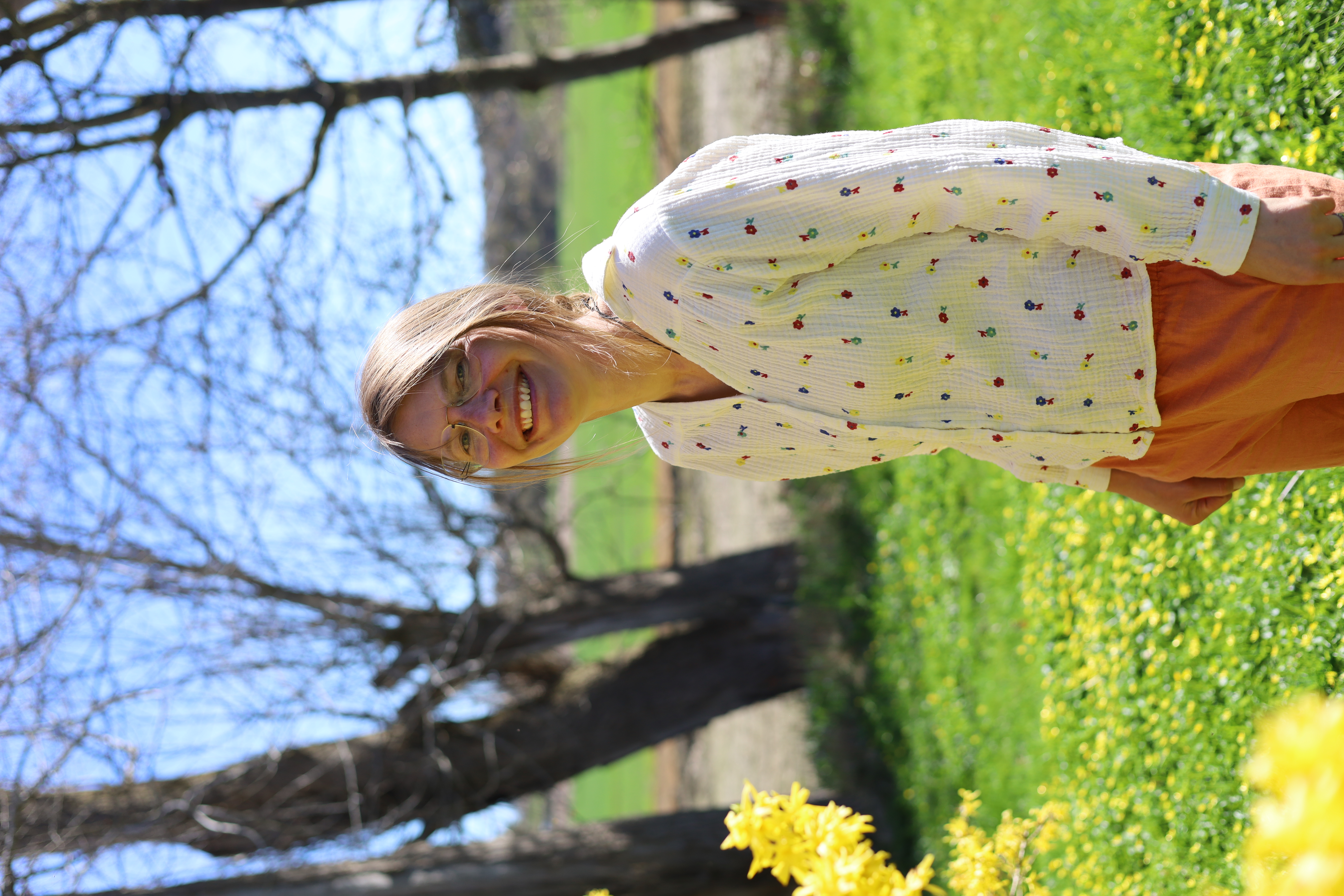 Ilona in the garden at Ellen Reiki in Sindal